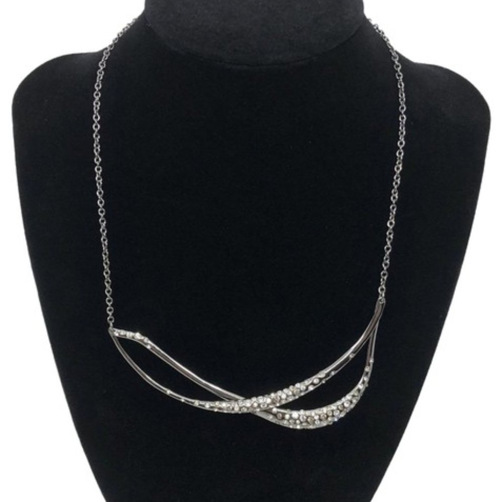 Alexis Bittar Gunmetal Miss Havisham Necklace